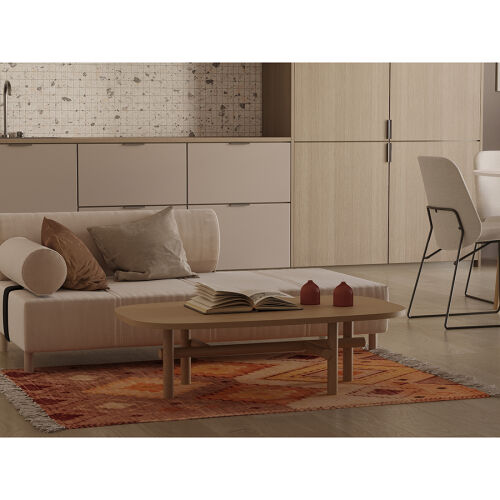 Стол журнальный ottal, 110х59,5х32 см, бук, бежевый 2