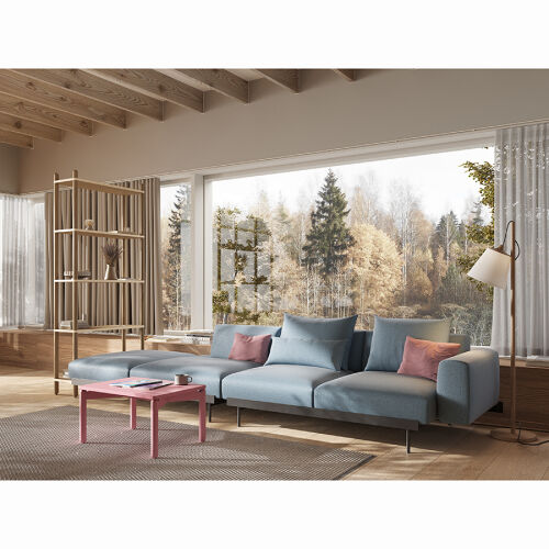 Столик кофейный saga, 50х70 см, розовый 3