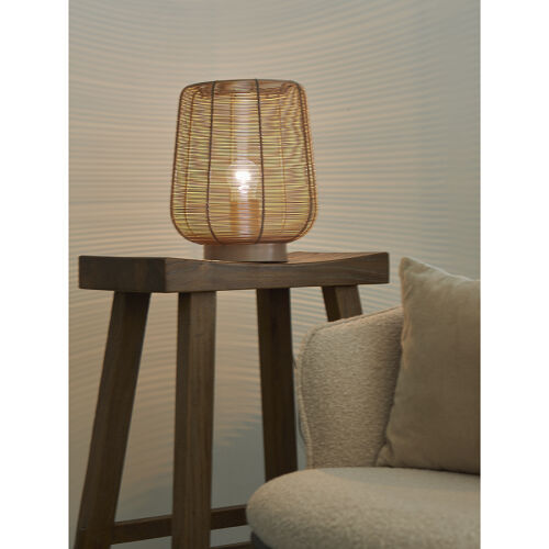 Лампа настольная vinger, D22х26 см, бежевая 3