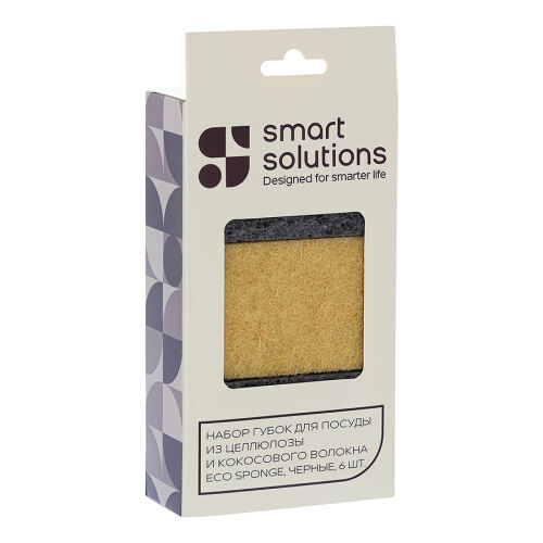 Набор губок для посуды из целлюлозы и кокосового волокна eco spo 7