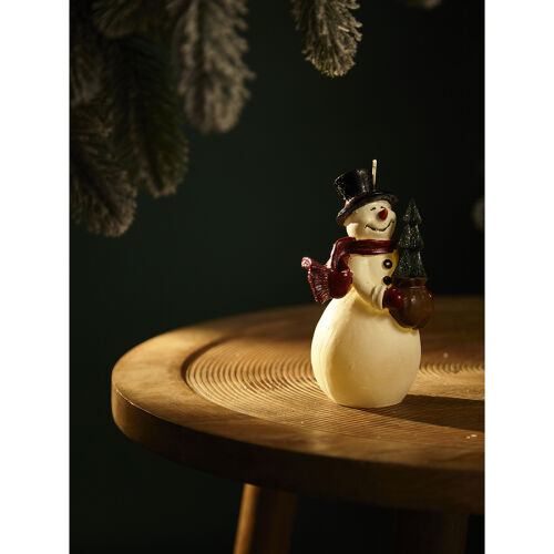 Свеча декоративная festive snowman из коллекции new year essenti 3 Свеча декоративная festive snowman из коллекции new year essenti 3