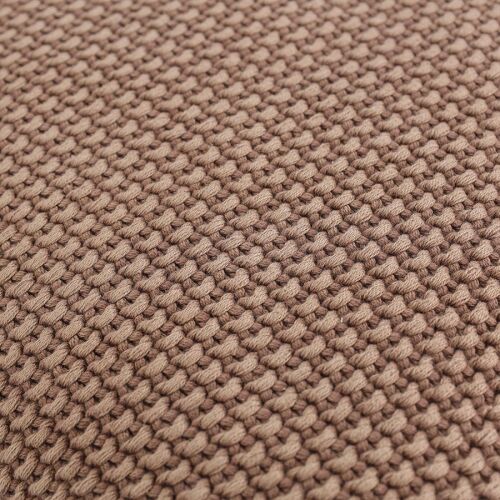 Подушка декоративная из стираного хлопка цвета мокко из коллекци 6