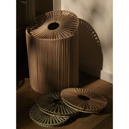 Корзина плетеная dholak beige из коллекции ethnic, размер l 1