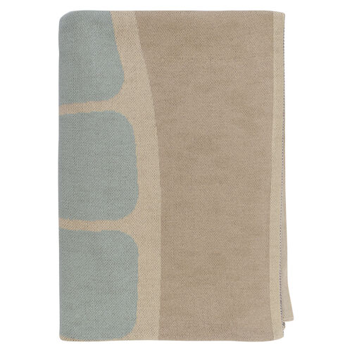 Плед из хлопка с рисунком tea plantation из коллекции terra, 130х180 см