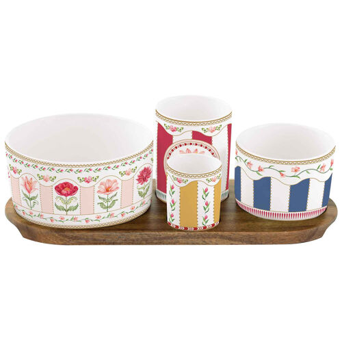 Набор для закусок flowery, 29х13, 4 пред.