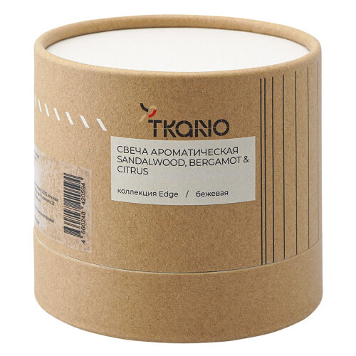 Свеча ароматическая с деревянным фитилём sandalwood, bergamot &  4