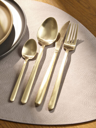 Набор столовых приборов pure, золотистые матовые, 24 пред. 6
