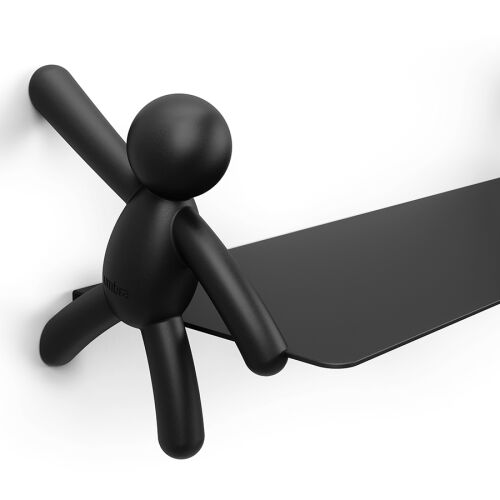 Полка buddy, 46х15 см, черная 7