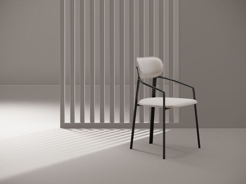 Стул ror, round, велюр, черный/бежевый 5