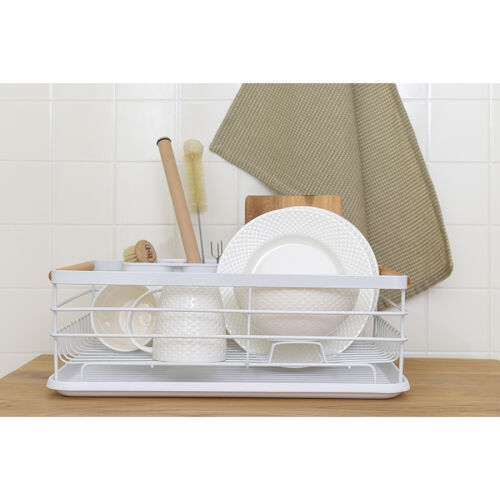 Сушилка для посуды granli, 43x30,5x14 см, белая 4 Сушилка для посуды granli, 43x30,5x14 см, белая 4