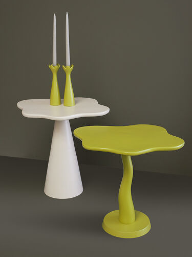 Столик приставной fluid, 56х49 см, лайм 2