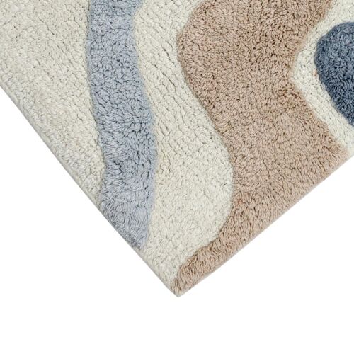 Коврик для ванной flow серо-синего цвета из коллекции ethnic, 50 5