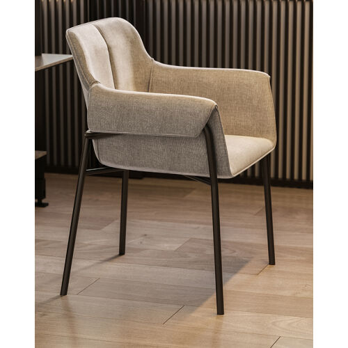 Стул aline, шенилл, молочный 6