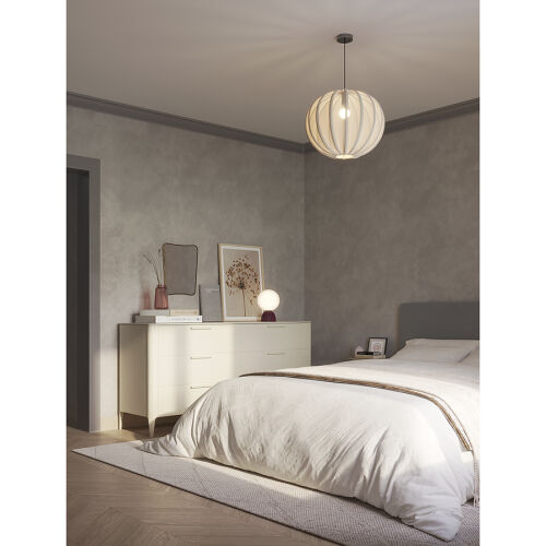 Светильник подвесной texture rib, D48 см, бежевый 2