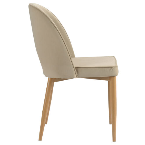 Стул evelyn, велюр, бежевый 5