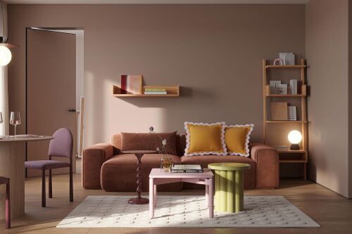 Лампа настольная texture moon, D20х29 см, вишневая 5