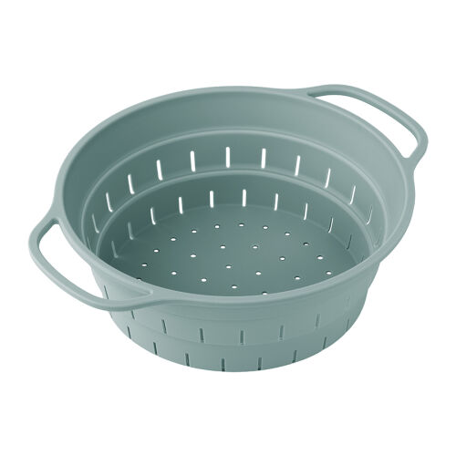 Дуршлаг складной силиконовый smart helper, D25,5 см, шалфей
