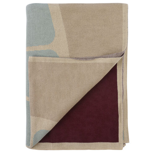 Плед из хлопка с рисунком tea plantation из коллекции terra, 130 3