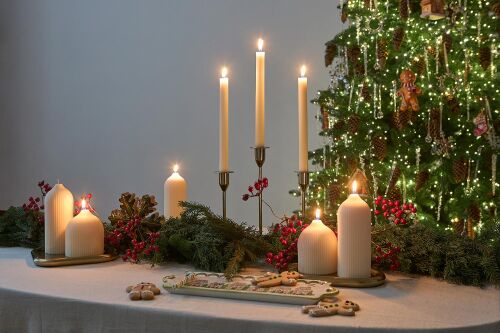 Свеча декоративная молочно-белого цвета из коллекции edge, 16,5  2