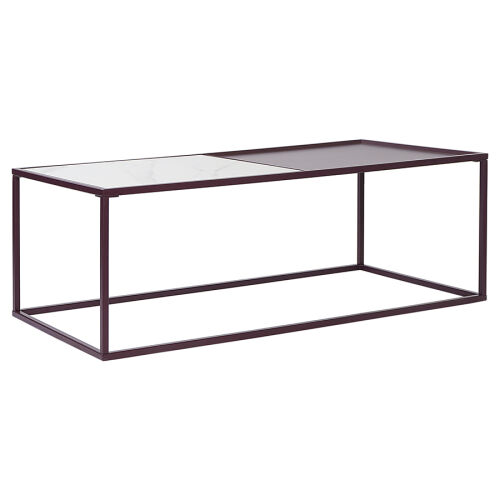 Столик журнальный mayen, 110х50 см, белый/сливовый 4