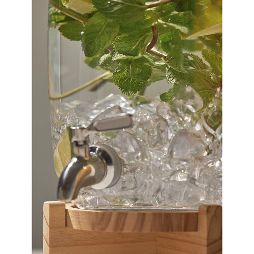 Диспенсер для напитков на деревянной подставке flo, 5,4 л 4