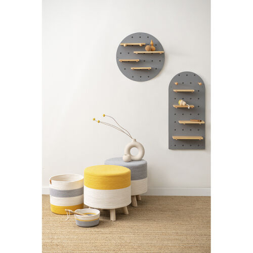 Корзина для хранения ciary, D30х30 см, бежевая/серая/горчичная 2 Корзина для хранения ciary, D30х30 см, бежевая/серая/горчичная 2