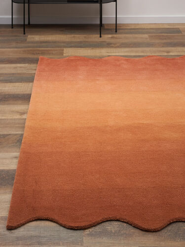 Ковер из шерсти over horizon терракотового цвета из коллекции tr 1