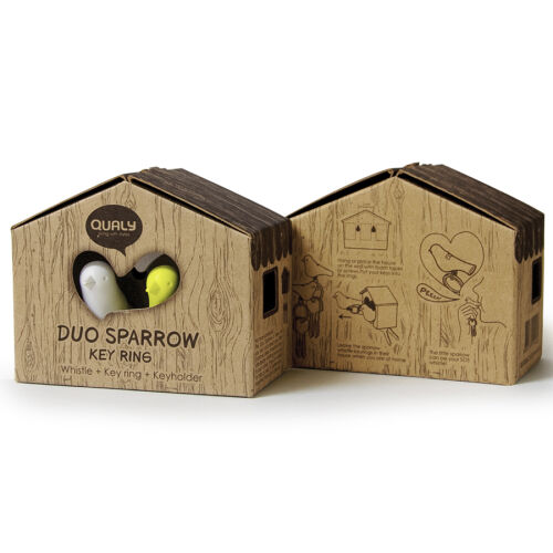 Держатель для ключей duo sparrow, коричневый/белый/желтый 2 Держатель для ключей duo sparrow, коричневый/белый/желтый 2