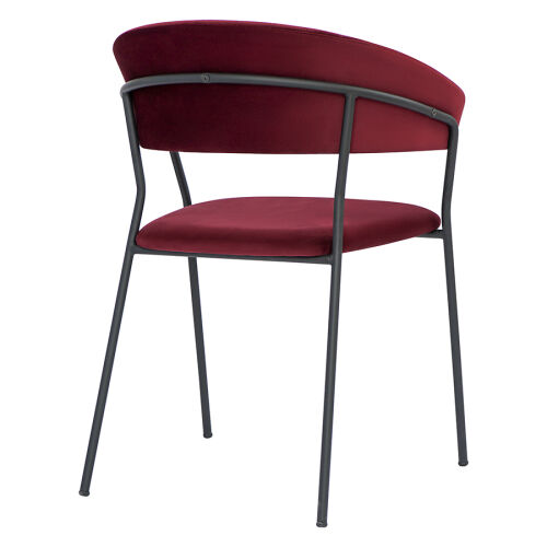 Стул stefany, велюр, винный 2