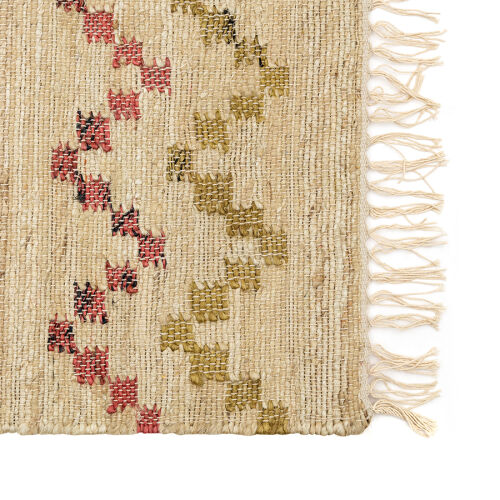 Ковер из джута и шерсти по мотивам башкирских орнаментов из колл 6