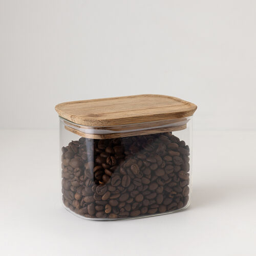 Банка для хранения прямоугольная glass acacia, 600 мл 4