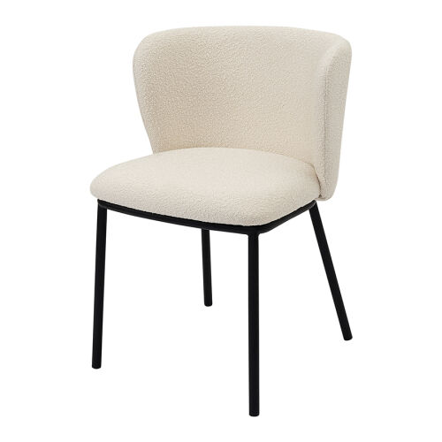 Стул foggy, букле, молочный