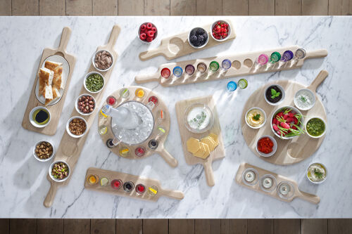 Набор стопок на деревянной подставке paddle, 40 см, 6 шт. 2