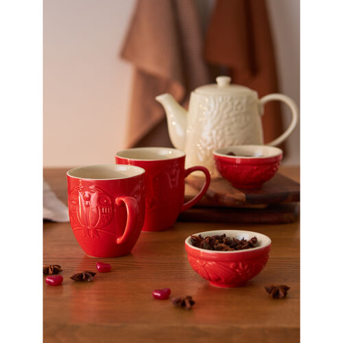 Набор кружек birds of paradise, 500 мл, красные, 2 шт. 2 Набор кружек birds of paradise, 500 мл, красные, 2 шт. 2