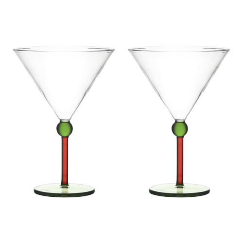 Набор креманок orb, 260 мл, зеленый/красный, 2 шт