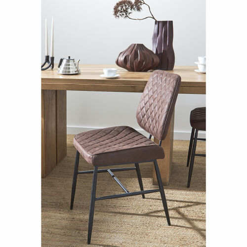 Стул maril, экокожа, темно-коричневый 3