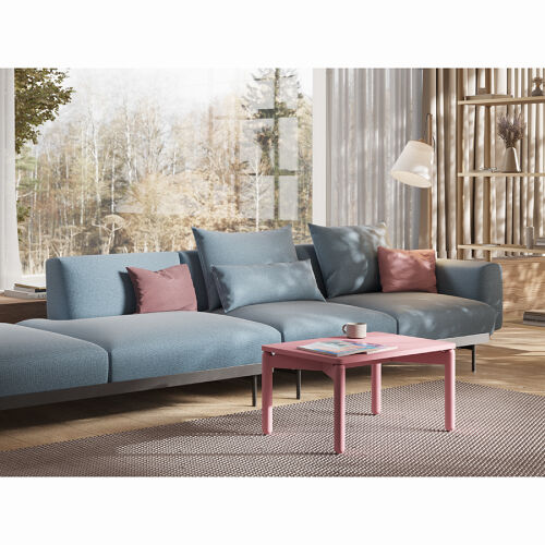 Столик кофейный saga, 50х70 см, розовый 3