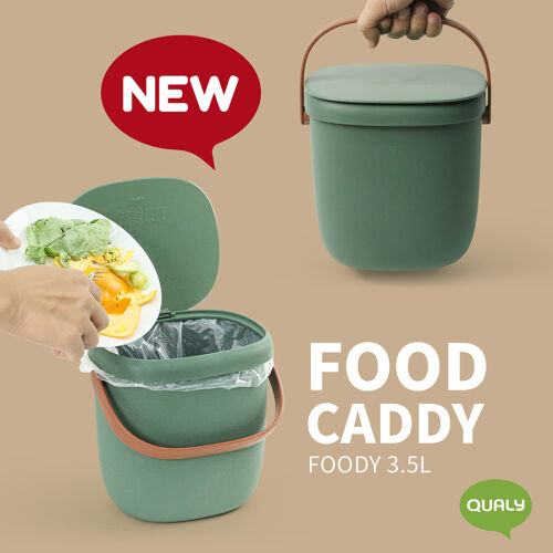 Контейнер для пищевых отходов foody, 3,5 л, зеленый 2 Контейнер для пищевых отходов foody, 3,5 л, зеленый 2
