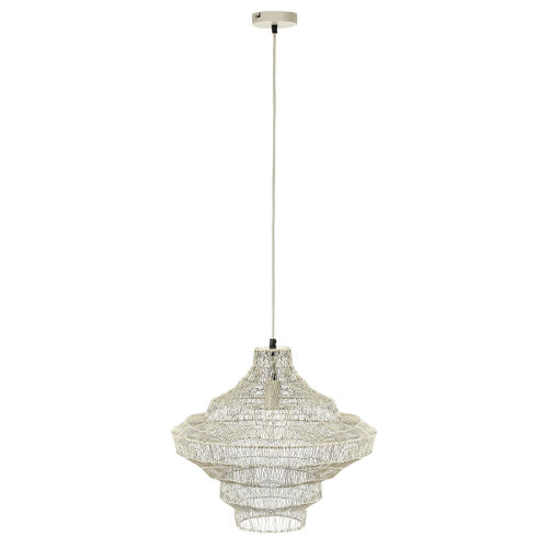 Светильник подвесной vinger, D45х50 см, бежевый