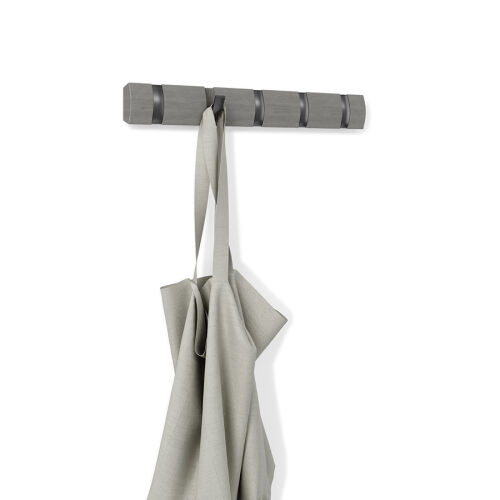 Вешалка настенная flip, 5 крючков, серая 3