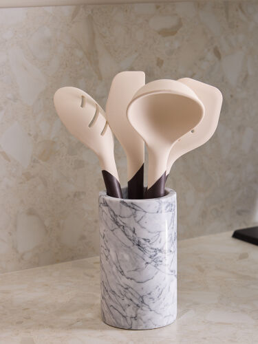 Шумовка smartchef, 31 см, бежевая/бордовая 5