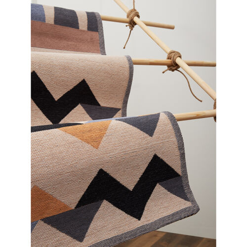 Ковер из хлопка по мотивам нанайских орнаментов из коллекции cul 3