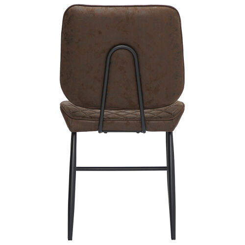 Стул maril, экокожа, темно-коричневый 3