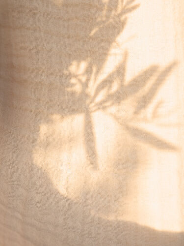 Покрывало двухстороннее из многослойного муслина цвета охры из к 2