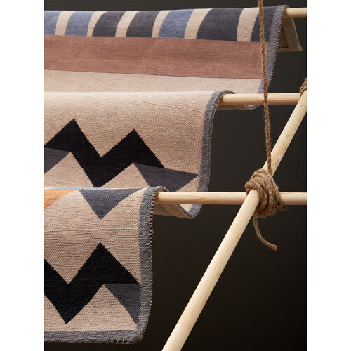 Ковер из хлопка по мотивам нанайских орнаментов из коллекции cul 2