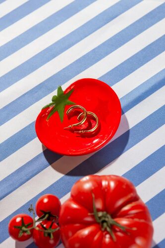 Поднос декоративный для украшений dolce vita,tomat, 9х11х1,5 см 2