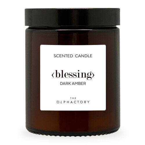 Свеча ароматическая the olphactory, blessing, dark amber, 30 ч 1
