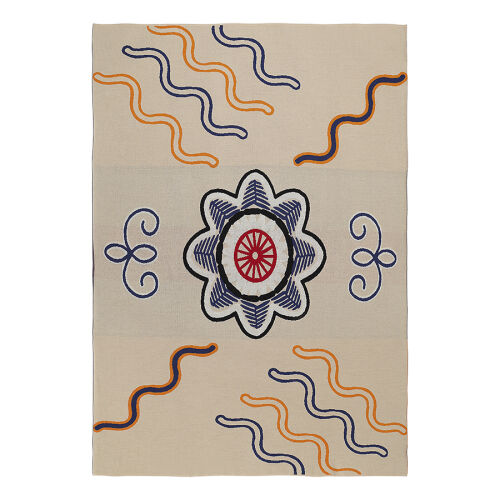 Плед из хлопка по мотивам эвенских орнаментов из коллекции cultu 2