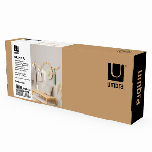 Вешалка настенная slinka, натуральное дерево 6