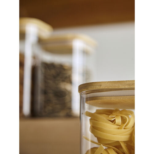 Банка для хранения квадратная glass bamboo, 1,5 л 2 Банка для хранения квадратная glass bamboo, 1,5 л 2